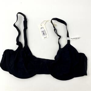 NEW Aerie Smoothez Black Neutral Full Coverage Unlined Underwire Bra 36C